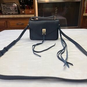 Beautiful, Like New, Rebecca Minkoff Mini Crossbody Leather Bag in Navy.